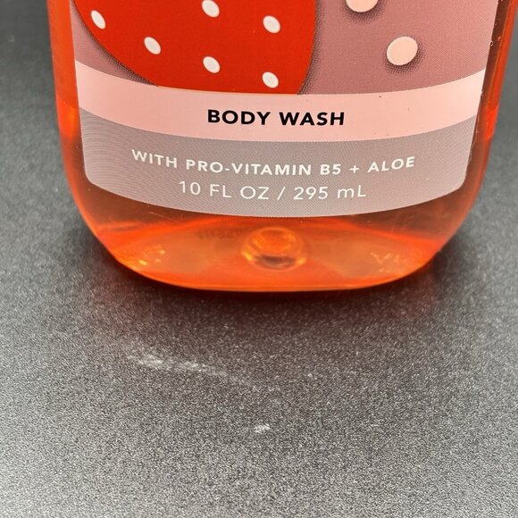 Bath & Body Works Strawberry Soda Body Wash Shower Gel 10 oz Fruity Summer Aloe - Picture 11 of 13